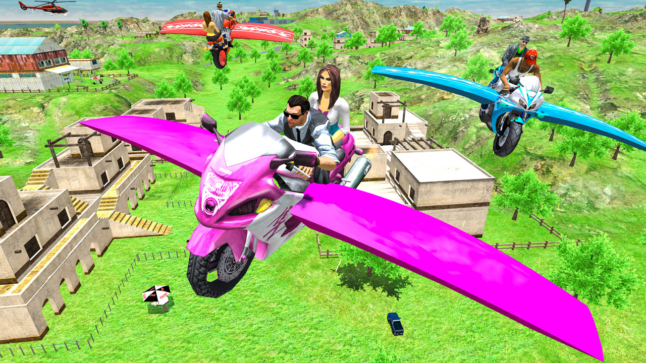 Image Flying Motorbike Real Simulator