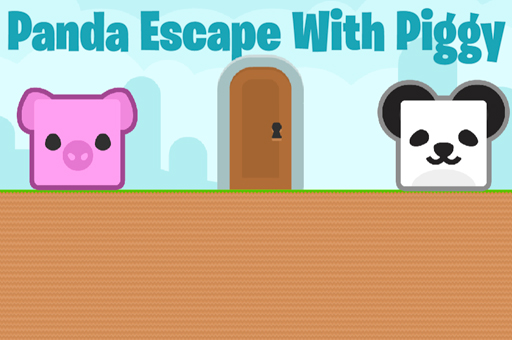 Image Panda Escape With Piggy